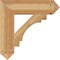 Ekena Millwork Merced Arts & Crafts Rough Sawn Bracket, Western Red Cedar, 6"W x 26"D x 26"H BKT06X26X26MRC03RWR - alternate 4